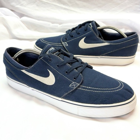 Nike Stefan Janoski Zoom Air 615957-414 Men's Sz 11.5 Blue White Skate Shoes - Picture 16 of 16